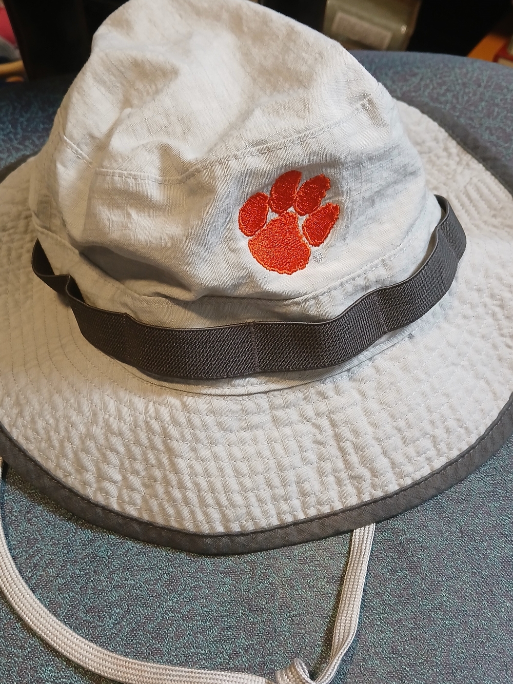 Clemson Tigers Nike Bucket Hat with Orange Paw Accent